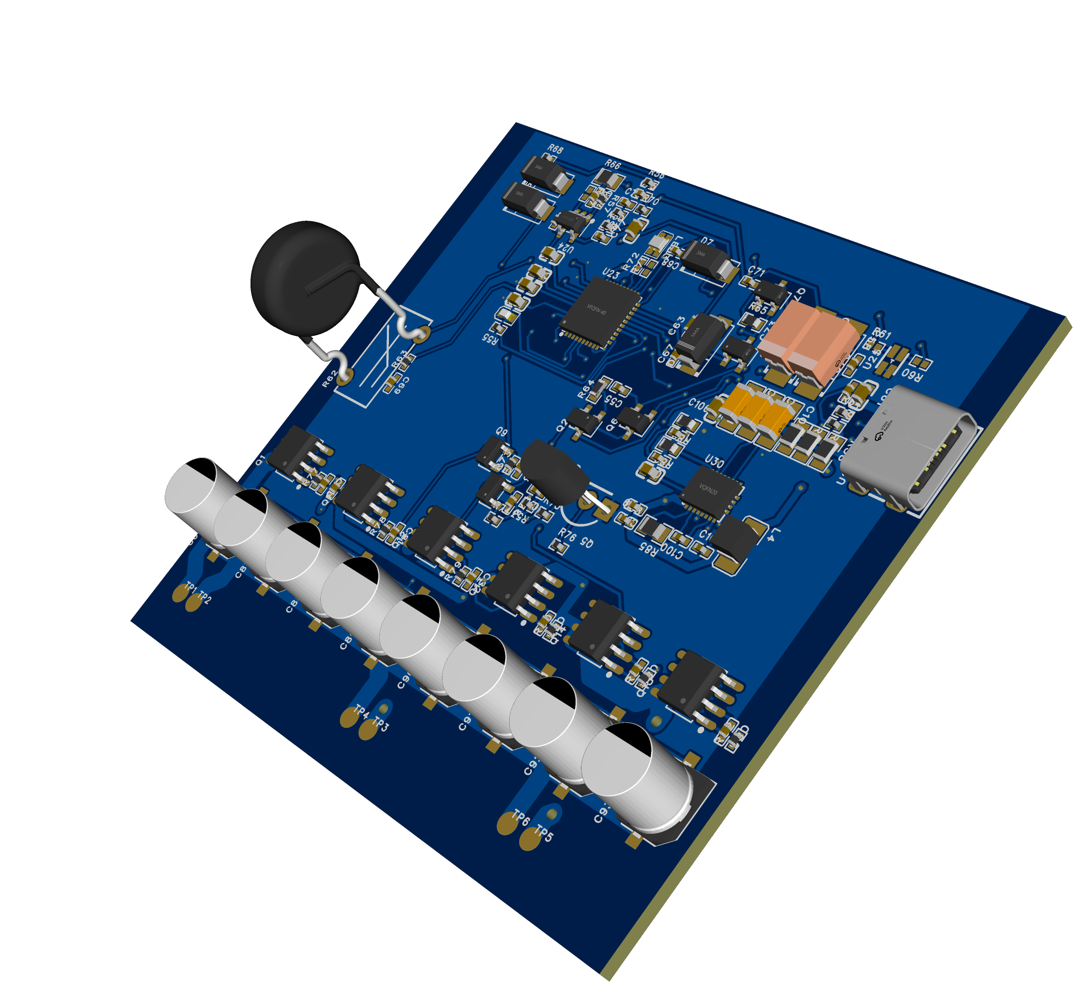 Wireless power PCB · 3D render