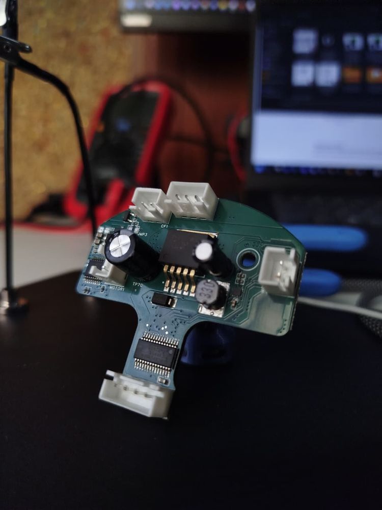 ETL, EMC and CE certified motor control board for a smart cooker, component side